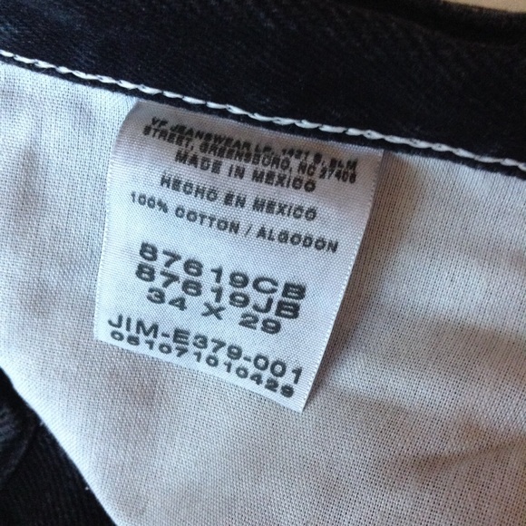 JEANS RUSTLER BLACK 34/29 - Picture 5 of 5